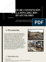 "Muros de Contención en La Zona Del Río Huaycoloro