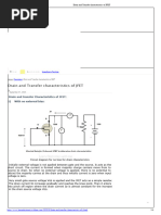 Drain and Transfer Characteristics of JFET