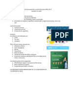 Protocolo de Prevención y Control de Brotes SARS COV Trifoliar