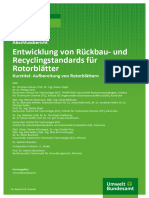 Texte 92-2022 Entwicklung Von Rueckbau - Und Recyclingstandards Fuer Rotorblaetter