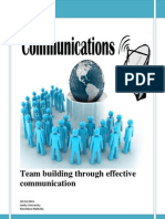 Team Building Through Effective Communication: 10/16/2011 Amity Univeristy Khushboo Natholia