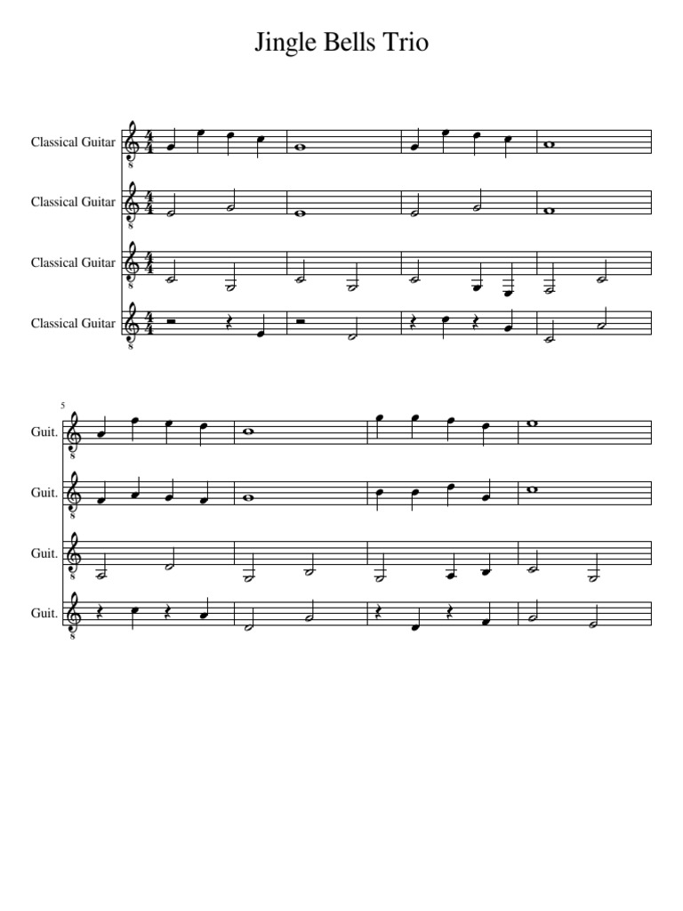 Jingle Bells Quartet PDF