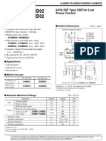 S16MD01/S16MD02 S26MD01/S26MD02: 8-Pin DIP Type SSR For Low Power Control