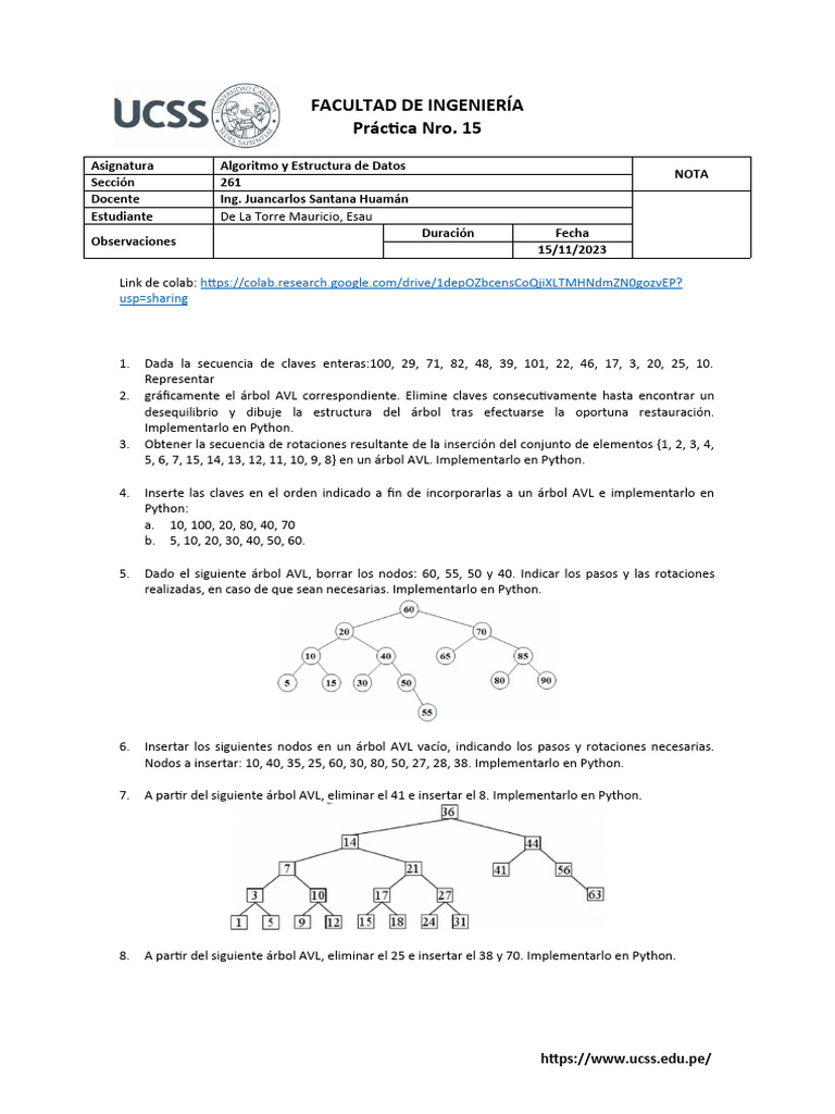 Imprimir árbol AVL en Python | PDF | Algoritmos y Estructuras de Datos