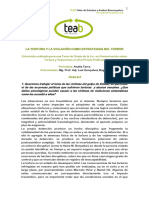 6.2 La Tortura y La Violación Como Estrategia Del Terror