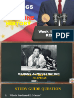 Week 14 Marcos Regime