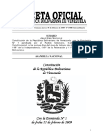 Constitución Nacional de La República Bolivariana de Venezuela