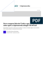 Devo Comprar Bitcoin - Tudo o Que Você Precisa Saber Após A Criptomoeda Atingir US$ 40 Mil - Criptomoedas - Valor Econômico