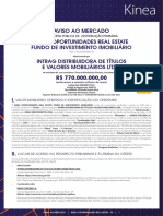 Aviso Ao Mercado - Kinea Oportunidades Real Estate FII - 1 Emissao