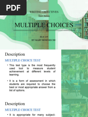 Multiple Choice