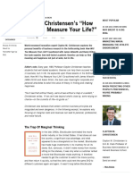 Clayton Christensen's - How Will You Measure Your Life