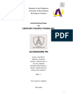 Accessure Auditing Firm - Audit Working Paper