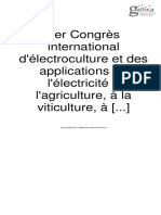 1er Congrès ElectroCulture