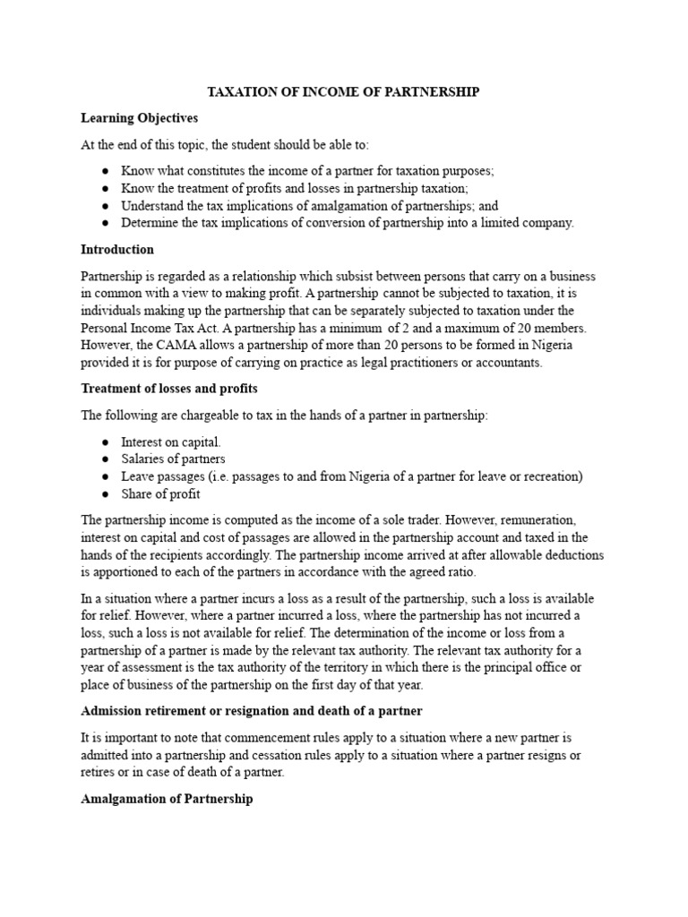 DEFINITION OF PARTNERSHIP HOW THEY WORK TAXATION AND TYPES visual data 4