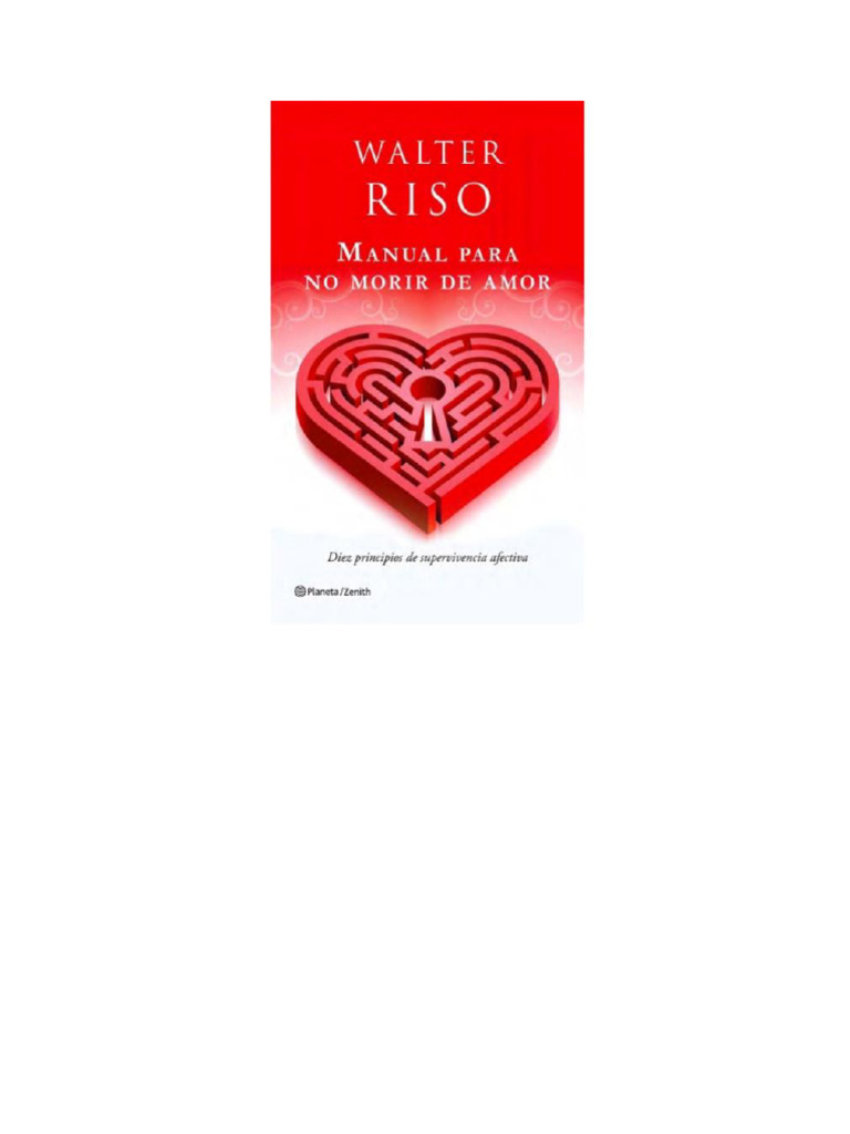 Manual para No Morir de Amor Walter Riso | PDF