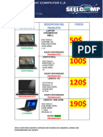 Listado de Laptops 11.1