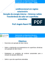 TCA E6 - Aula 5 Geração de Calor Interna (Sistemas Radiais), Superfície Estendida