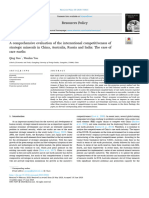 A Comprehensive Evaluation of The International Competitiveness of Startegic Minerals in China - Australia - Rusia - India - The Case of Rare Earths