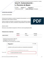 ? Semana 09 - Tema 01 - Autoevaluación - Probabilidad Total y Teorema de Bayes - ESTADISTICA DESCRIPTIVA Y PROBABILIDADES (20488)