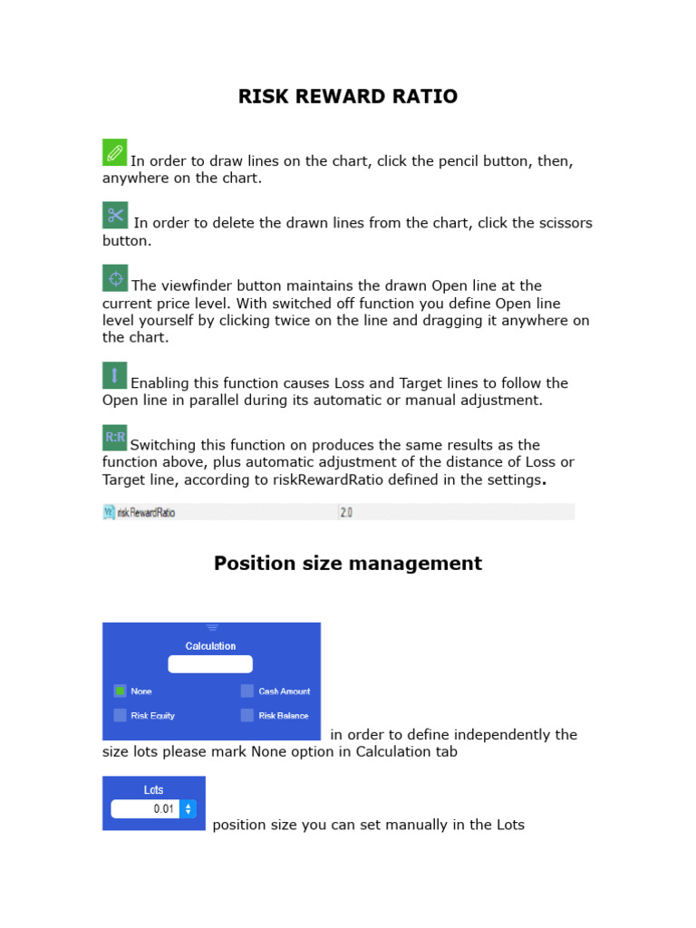 Risk Reward Ratio Manual | PDF | Option (Finance) | Prices