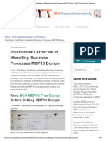 Practitioner Certificate in Modelling Business Processes MBP18 Dumps - Valid IT Exam Dumps Questions