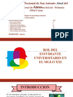 Rol Del Estudiante Universitario en El Siglo XXI.