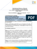 Guía de Actividades y Rúbrica de Evaluación - Fase 4 - Reflexión