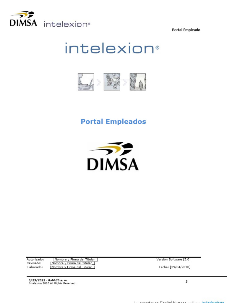 Guía de Uso del Portal Empleado Dimsa | PDF | Contraseña | Usuario ...