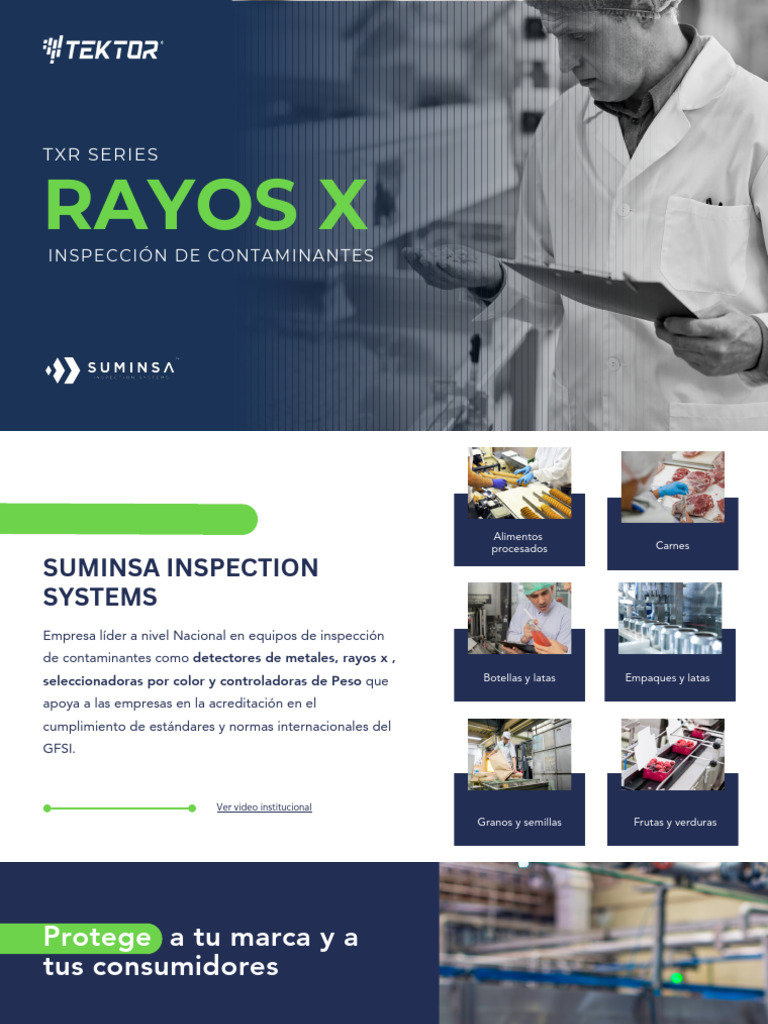 Rayos X Serie TXR | PDF | Rayo X | Seguridad alimenticia