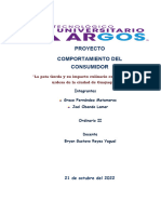 Proyecto Comportamiento Del Consumidor La Pata Gorda y Su Impacto Culinario en La Ciudadela Urdesa de La Ciudad de Guayaquil