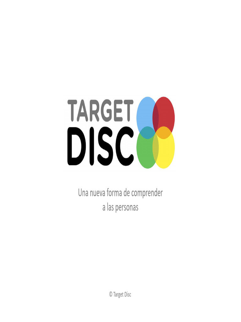 Material Explicativo TARGET DISC para El Usuario | PDF | Cognición ...