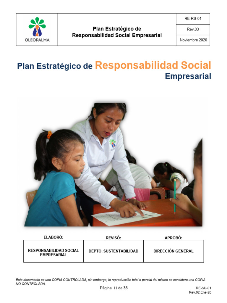 Plan Estrategico de RSE | PDF | Responsabilidad social corporativa ...