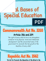 Legal Bases of SpEd in PH