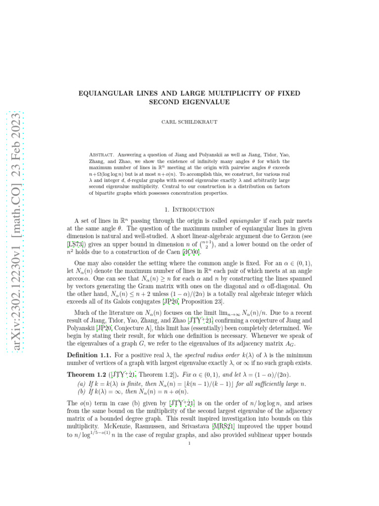 Advanced Graph Theory Insights | PDF | Eigenvalues And Eigenvectors ...