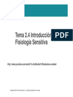 Tema 2.4 Introducción A La Fisiología Sensitiva