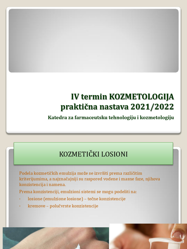IV Termin Praktične Nastave | PDF