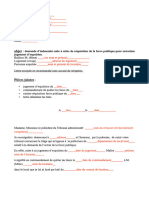 Modèle Saisine Tribunal Administratif