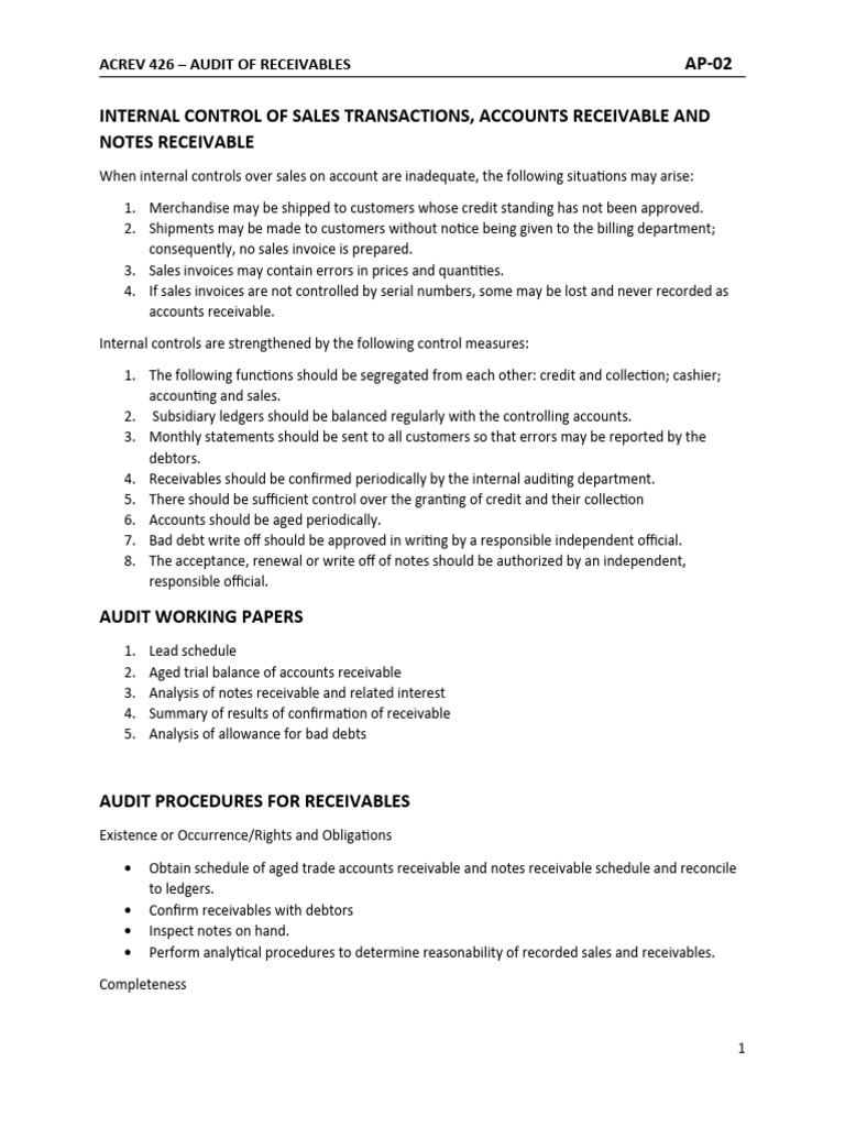 Acrev 426 ap 02 receivables pdf bad debt money