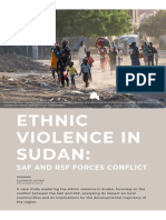 Case Study Ethnic Violence in Sudan