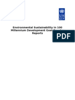 Environmental Sustainability in 100 MDG Country Reports