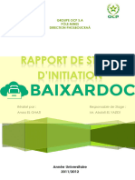 Rapport Stage Ocp Group