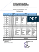 Jadwal PAS Genap 18-19