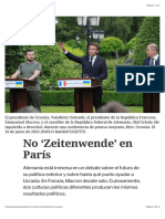 No Zeitenwende' en París - Política Exterior