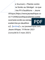 Manifestations de 2021 Au Sénégal - Wikipédia
