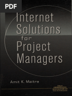 Internet Solutions For Project Managers - Maitra, Amit K., 1947 - 2000 - New York - Wiley - 9780471330271 - Anna's Archive