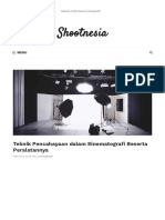 Teknik Pencahayaan Dalam Sinematografi Beserta Peralatannya - Shootnesia