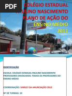 Apresentação plano de ação-ensino médio-2011