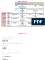 CARDÁPIO EFASERRA SEMANA 13 e 20