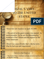 Rizals Visit To The Us