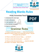 Reading Blanks Rules, Reorder & MCQ Rules For 90 Marks 1 1